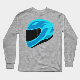 Blue Helmet Long Sleeve T-Shirt